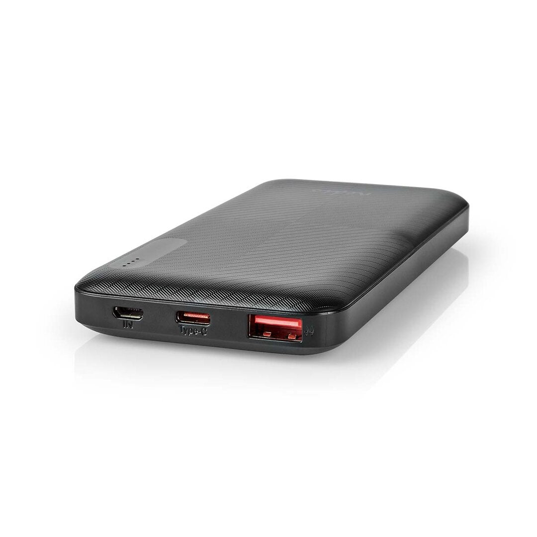 Draagbare Powerbank 10.000 mAh zwart